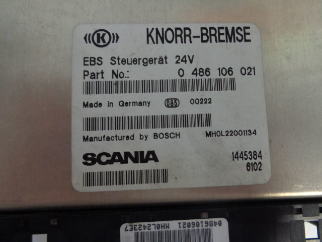 Scania EBS control units 1863489, 1888379, 1863280, 1860636, 1766306, 1 - ECU - Teherautó: 4 kép. Scania EBS control units 1863489, 1888379, 1863280, 1860636, 1766306, 1 - ECU - Teherautó: 4 kép.