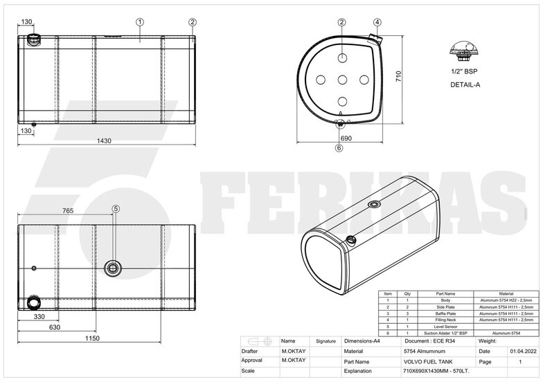 Új Üzemanyag tartály - Teherautó Volvo New aluminum fuel tank 570L: 8 kép. Új Üzemanyag tartály - Teherautó Volvo New aluminum fuel tank 570L: 8 kép.