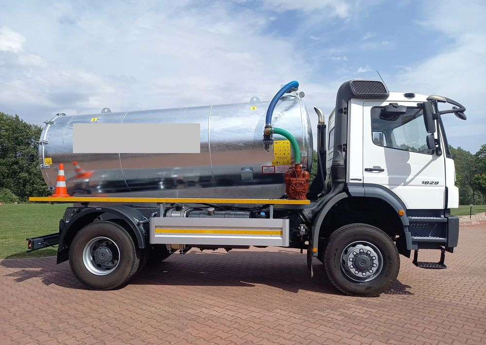 Mercedes-Benz AXOR 1829 4X4 4 WD ALLOARD - Tartályos teherautó: 1 kép. Mercedes-Benz AXOR 1829 4X4 4 WD ALLOARD - Tartályos teherautó: 1 kép.