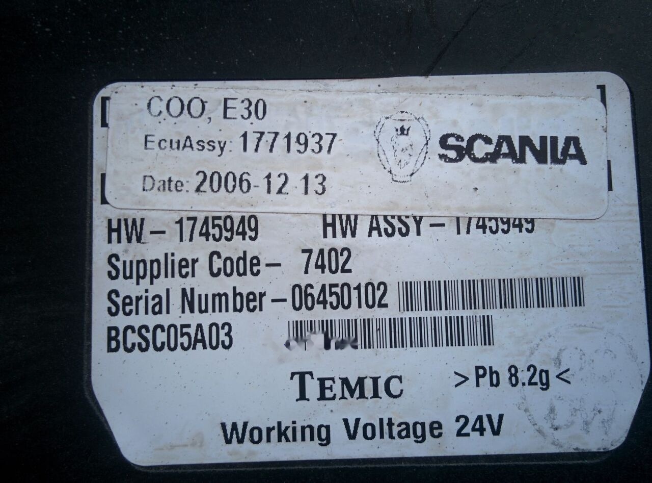 Bosch 0486106059 Scania OMNI LINK - ECU - Busz: 5 kép. Bosch 0486106059 Scania OMNI LINK - ECU - Busz: 5 kép.