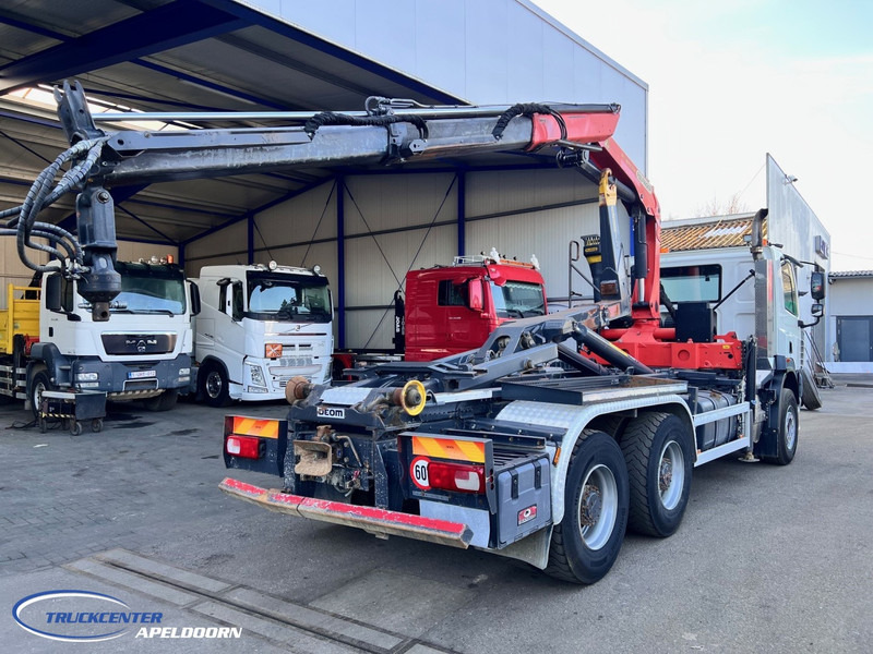 DAF CF 85.410 6x4 Steel springs, Palfinger PK 16001, Palift - Horgos rakodó teherautó, Darus autó: 2 kép. DAF CF 85.410 6x4 Steel springs, Palfinger PK 16001, Palift - Horgos rakodó teherautó, Darus autó: 2 kép.
