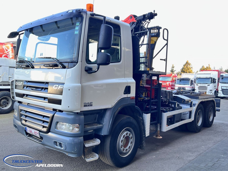 DAF CF 85.410 6x4 Steel springs, Palfinger PK 16001, Palift - Horgos rakodó teherautó, Darus autó: 3 kép. DAF CF 85.410 6x4 Steel springs, Palfinger PK 16001, Palift - Horgos rakodó teherautó, Darus autó: 3 kép.