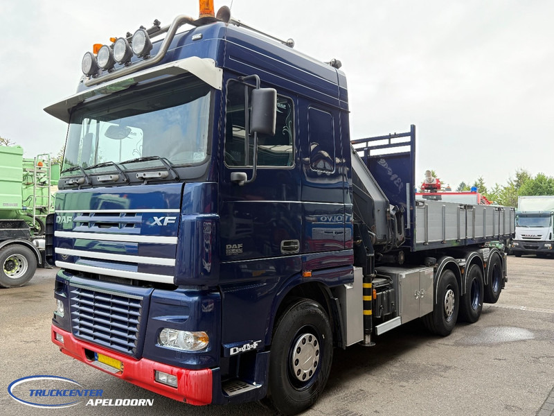 DAF XF 95.430 HIAB 330-5, 8x2 - Platós teherautó, Darus autó: 3 kép. DAF XF 95.430 HIAB 330-5, 8x2 - Platós teherautó, Darus autó: 3 kép.