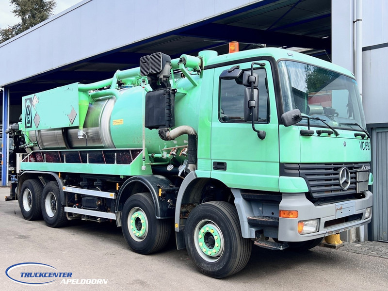 Mercedes-Benz Actros 4140 8x4, Steel springs, ADR, Inox - Szippantós autó: 1 kép. Mercedes-Benz Actros 4140 8x4, Steel springs, ADR, Inox - Szippantós autó: 1 kép.