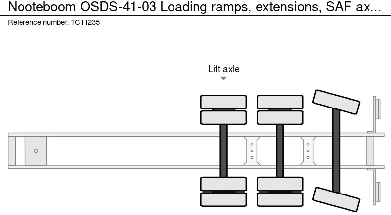 Nooteboom OSDS-41-03 Laadrampen, Verbreders, SAF assen, Liftas lízing Nooteboom OSDS-41-03 Laadrampen, Verbreders, SAF assen, Liftas: 9 kép. Nooteboom OSDS-41-03 Laadrampen, Verbreders, SAF assen, Liftas lízing Nooteboom OSDS-41-03 Laadrampen, Verbreders, SAF assen, Liftas: 9 kép.
