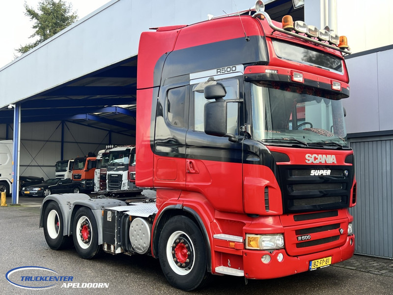 Scania R 500 V8, Manuel, Hydrauliek, 6x2, Topline - Nyergesvontató: 1 kép. Scania R 500 V8, Manuel, Hydrauliek, 6x2, Topline - Nyergesvontató: 1 kép.