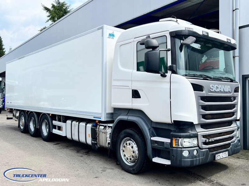 Scania R410 Mitsubishi Multitemp 3 zone, 8x4, 2000 kg lift - Hűtős teherautó: 1 kép. Scania R410 Mitsubishi Multitemp 3 zone, 8x4, 2000 kg lift - Hűtős teherautó: 1 kép.