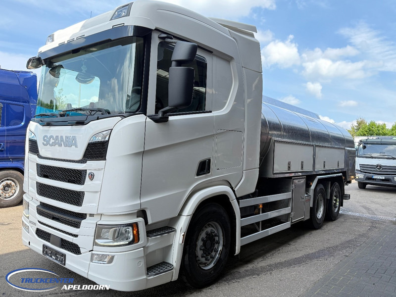 Scania R500 NGS 15000 Liter, Retarder, Stuuras, RVS tank - melk - water - Tartályos teherautó: 2 kép. Scania R500 NGS 15000 Liter, Retarder, Stuuras, RVS tank - melk - water - Tartályos teherautó: 2 kép.