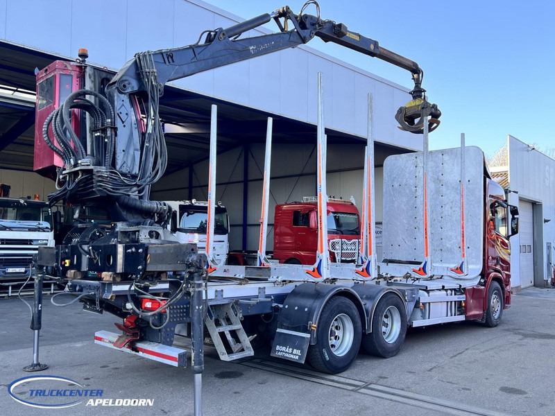 Scania R650 V8 NGS 6x4, Retarder, Jonsered Houtkraan - Rönkszállító teherautó, Darus autó: 2 kép. Scania R650 V8 NGS 6x4, Retarder, Jonsered Houtkraan - Rönkszállító teherautó, Darus autó: 2 kép.