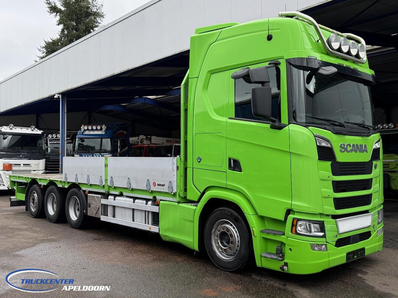 Scania R730 V8 NGS 8x4, Retarder, Twistlocks - Platós teherautó: 1 kép. Scania R730 V8 NGS 8x4, Retarder, Twistlocks - Platós teherautó: 1 kép.