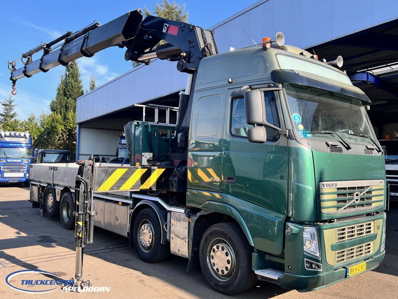 Volvo FH 440 HIAB 800 E4, 8x2 - Platós teherautó, Darus autó: 1 kép. Volvo FH 440 HIAB 800 E4, 8x2 - Platós teherautó, Darus autó: 1 kép.