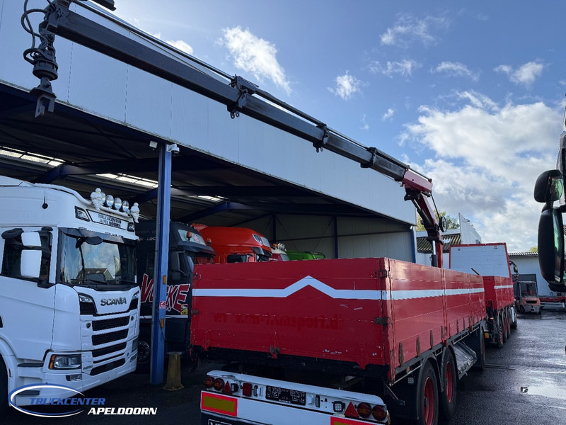 Volvo FH 500 8x4, HMF 2120 K4 + Rotator, + Krone trailer - Platós teherautó, Darus autó: 2 kép. Volvo FH 500 8x4, HMF 2120 K4 + Rotator, + Krone trailer - Platós teherautó, Darus autó: 2 kép.
