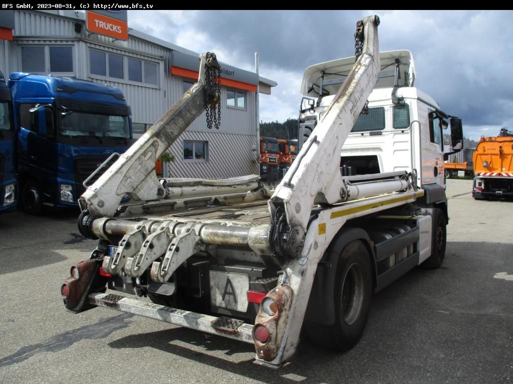 MAN TGS 18.500 4x2 BL Meiller AK 12 , Hochkippeinric - Konténerszállító: 3 kép. MAN TGS 18.500 4x2 BL Meiller AK 12 , Hochkippeinric - Konténerszállító: 3 kép.