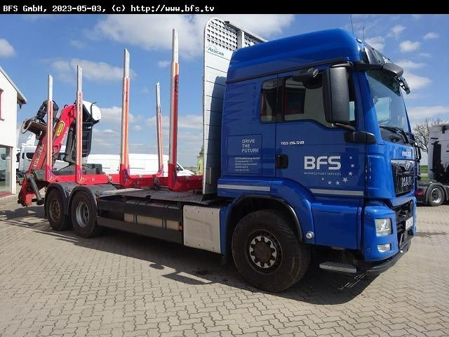 MAN TGS 26.510 6x4 H-4BL NEU ZF Getriebe + NEU Kuppl - Rönkszállító teherautó: 2 kép. MAN TGS 26.510 6x4 H-4BL NEU ZF Getriebe + NEU Kuppl - Rönkszállító teherautó: 2 kép.