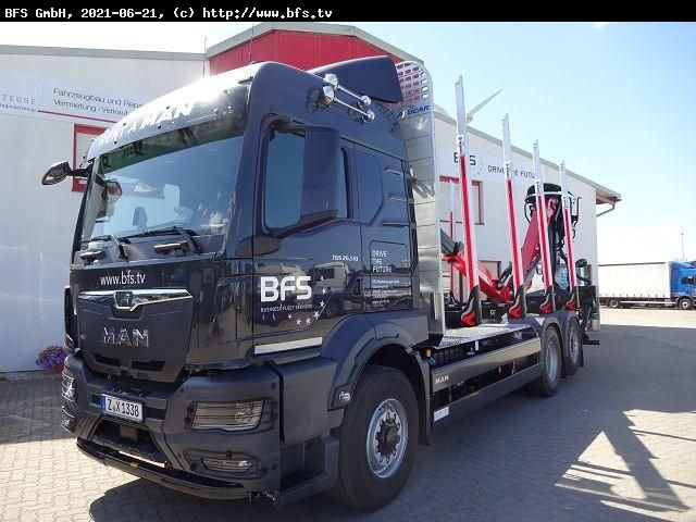 MAN TGS (TG3) 26.510 6x4H-4 BL CH Kurzholz Bio Öl - Rönkszállító teherautó: 1 kép. MAN TGS (TG3) 26.510 6x4H-4 BL CH Kurzholz Bio Öl - Rönkszállító teherautó: 1 kép.