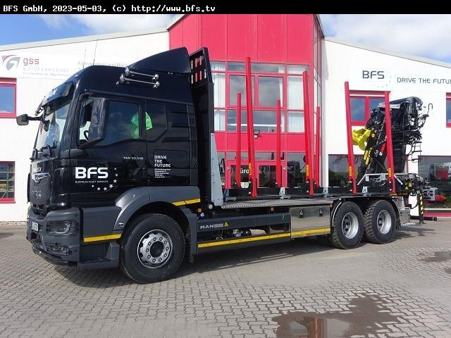 MAN TGS (TG3) 33.510 6x4 BL CH Loglift Holzladekran - Rönkszállító teherautó: 2 kép. MAN TGS (TG3) 33.510 6x4 BL CH Loglift Holzladekran - Rönkszállító teherautó: 2 kép.