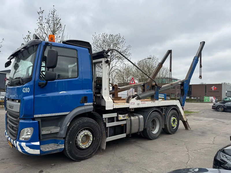 DAF CF 400 6X2 - EURO 6 + VDL P-18 + REMOTE + LIFT AXLE - Konténerszállító: 1 kép. DAF CF 400 6X2 - EURO 6 + VDL P-18 + REMOTE + LIFT AXLE - Konténerszállító: 1 kép.