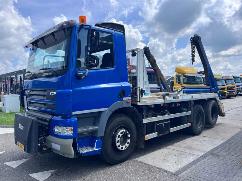 DAF CF 85.360 6X2 EURO 5 HYVA SKIPLOADER + NIDO - Konténerszállító: 1 kép. DAF CF 85.360 6X2 EURO 5 HYVA SKIPLOADER + NIDO - Konténerszállító: 1 kép.