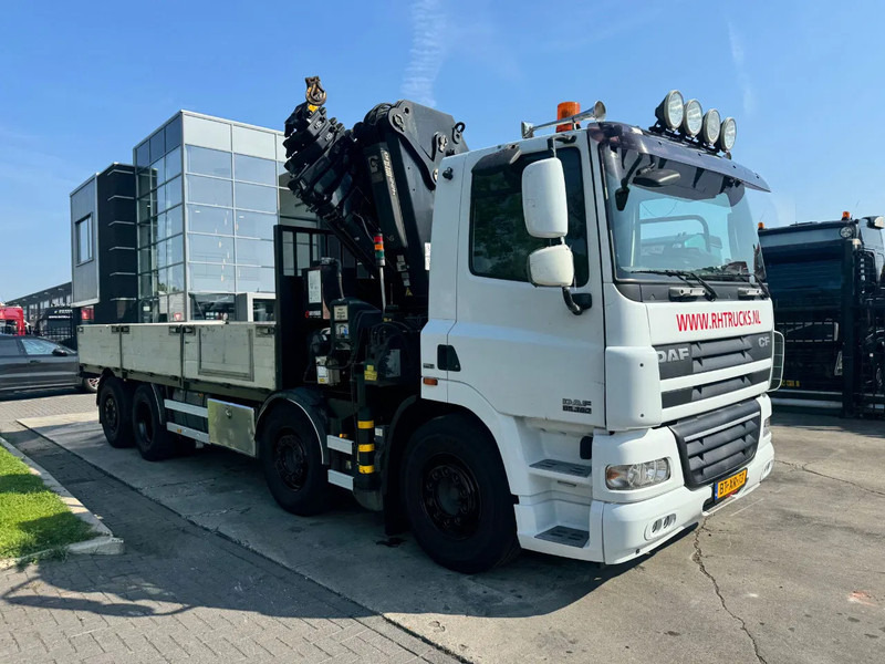 DAF CF 85.360 8x2 + HIAB 422E8 REMOTE CONTROLE - Platós teherautó, Darus autó: 4 kép. DAF CF 85.360 8x2 + HIAB 422E8 REMOTE CONTROLE - Platós teherautó, Darus autó: 4 kép.