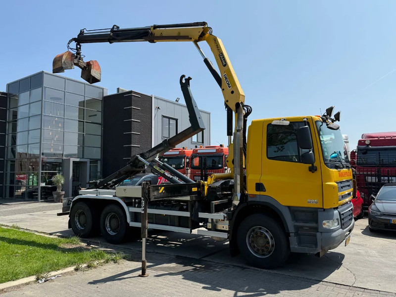 DAF CF 85.410 6X4 - EURO 5 + PALFINGER PK15500 + REMOTE + PALFINGER HOOK - Horgos rakodó teherautó, Darus autó: 2 kép. DAF CF 85.410 6X4 - EURO 5 + PALFINGER PK15500 + REMOTE + PALFINGER HOOK - Horgos rakodó teherautó, Darus autó: 2 kép.