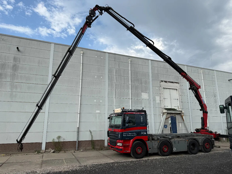 DAF CF 85.460 8X2 + YEAR 2016 HMF CRANE 2620-K4 + FLYJIB + WINCH + REMOTE - Teherautó - kábelrendszer, Darus autó: 5 kép. DAF CF 85.460 8X2 + YEAR 2016 HMF CRANE 2620-K4 + FLYJIB + WINCH + REMOTE - Teherautó - kábelrendszer, Darus autó: 5 kép.