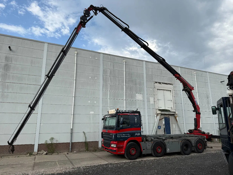 DAF CF 85.460 8X2 + YEAR 2016 HMF CRANE 2620-K4 + FLYJIB + WINCH + REMOTE - Darus autó: 4 kép. DAF CF 85.460 8X2 + YEAR 2016 HMF CRANE 2620-K4 + FLYJIB + WINCH + REMOTE - Darus autó: 4 kép.