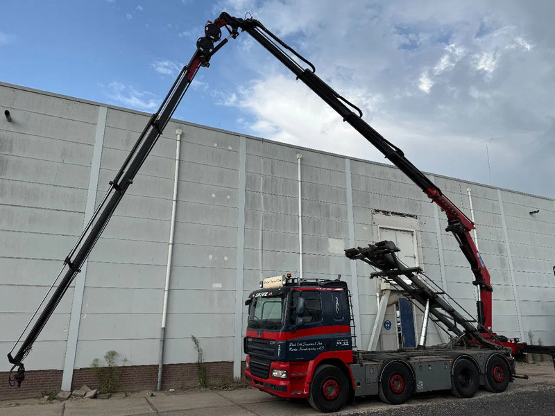 DAF CF 85.460 8X2 + YEAR 2016 HMF CRANE 2620-K4 + FLYJIB + WINCH + REMOTE - Darus autó: 1 kép. DAF CF 85.460 8X2 + YEAR 2016 HMF CRANE 2620-K4 + FLYJIB + WINCH + REMOTE - Darus autó: 1 kép.