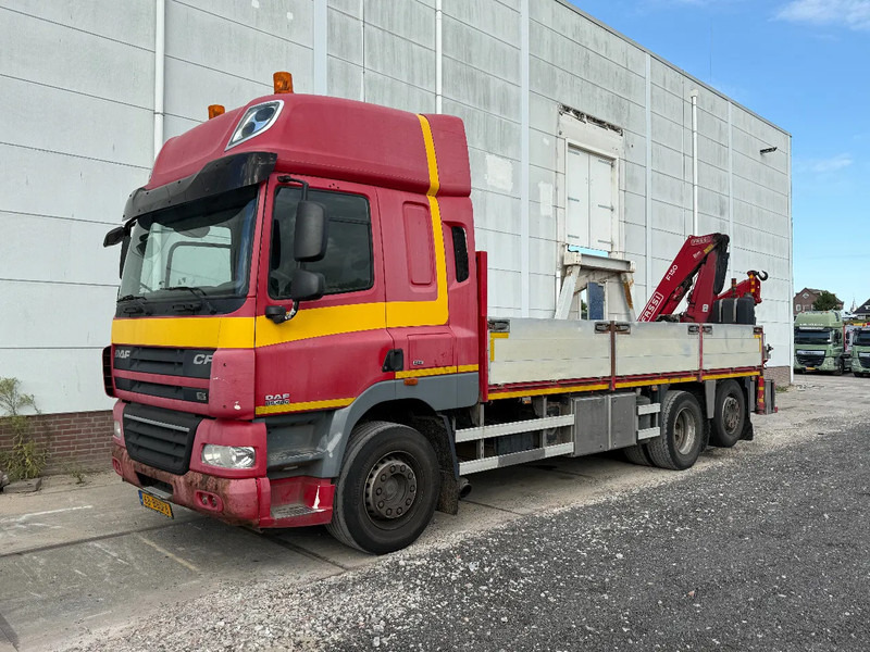DAF CF 85.460 EEV 6X2 + FASSI F150 MET REMOTE CONTROL - Platós teherautó, Darus autó: 1 kép. DAF CF 85.460 EEV 6X2 + FASSI F150 MET REMOTE CONTROL - Platós teherautó, Darus autó: 1 kép.
