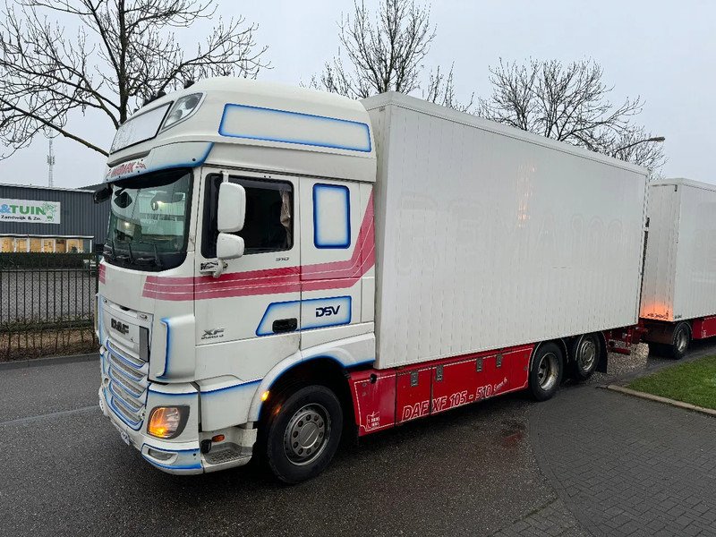 DAF XF 510 6X2 - EURO 6 + RETARDER + ZEPRO LIFT + REMOTE - Dobozos felépítményű teherautó: 1 kép. DAF XF 510 6X2 - EURO 6 + RETARDER + ZEPRO LIFT + REMOTE - Dobozos felépítményű teherautó: 1 kép.