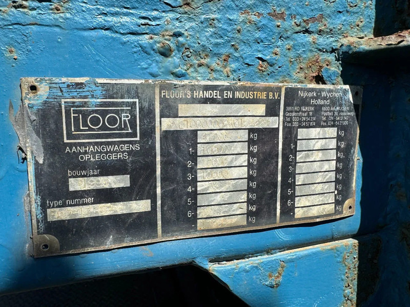 Platós félpótkocsi Floor FLO 17 30 H2 + KENNIS R-36 DRUM BRAKES: 16 kép. Platós félpótkocsi Floor FLO 17 30 H2 + KENNIS R-36 DRUM BRAKES: 16 kép.