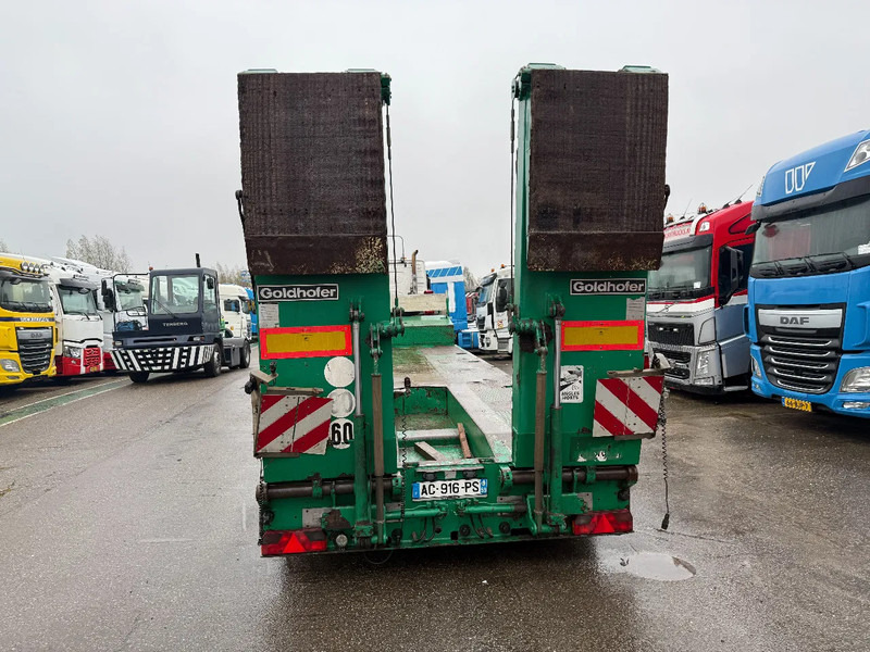 Goldhofer STZ-H5,5 ACLE, 3 AXLE FORCED STEERING, DOUBLE HYDRAULIC RAMPS, TUV TILL 11-11-2026 - Félpótkocsi mélybölcsős: 5 kép. Goldhofer STZ-H5,5 ACLE, 3 AXLE FORCED STEERING, DOUBLE HYDRAULIC RAMPS, TUV TILL 11-11-2026 - Félpótkocsi mélybölcsős: 5 kép.
