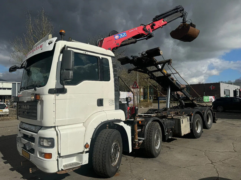 MAN TGA 35.440 8X2 - EURO 4 + HMF 2620K-RC 2018! + REMOTE + HYDRAUTO CABLE LIFT + LIFTING AXLE - Darus autó: 3 kép. MAN TGA 35.440 8X2 - EURO 4 + HMF 2620K-RC 2018! + REMOTE + HYDRAUTO CABLE LIFT + LIFTING AXLE - Darus autó: 3 kép.