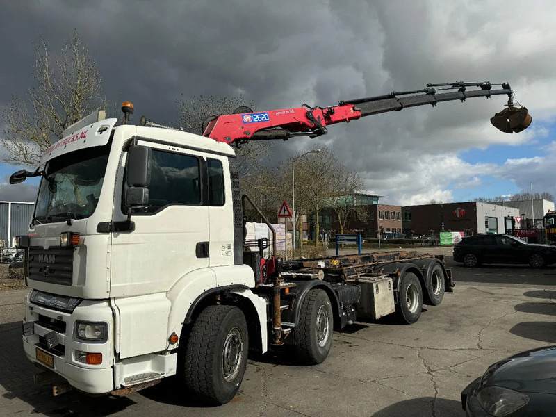 MAN TGA 35.440 8X2 - EURO 4 + HMF 2620K-RC 2018! + REMOTE + HYDRAUTO CABLE LIFT + LIFTING AXLE - Darus autó: 2 kép. MAN TGA 35.440 8X2 - EURO 4 + HMF 2620K-RC 2018! + REMOTE + HYDRAUTO CABLE LIFT + LIFTING AXLE - Darus autó: 2 kép.