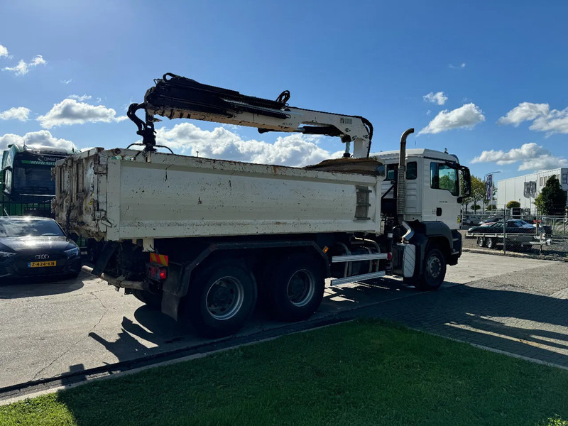 Billenőplatós teherautó, Darus autó MAN TGS 26.400 6X4 HIAB 166D + REMOTE CONTROL + 2 WAYS KIPPER TÜV TILL 07-2025: 15 kép.