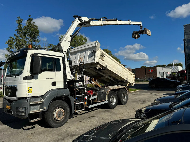 MAN TGS 26.400 6X4 HIAB 166D + REMOTE CONTROL + 2 WAYS KIPPER TÜV TILL 07-2025 - Billenőplatós teherautó, Darus autó: 1 kép. MAN TGS 26.400 6X4 HIAB 166D + REMOTE CONTROL + 2 WAYS KIPPER TÜV TILL 07-2025 - Billenőplatós teherautó, Darus autó: 1 kép.
