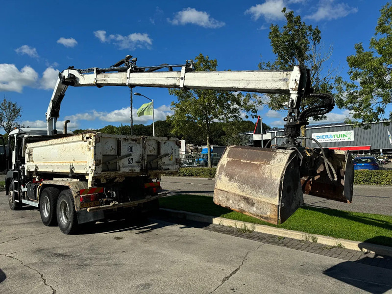 Billenőplatós teherautó, Darus autó MAN TGS 26.400 6X4 HIAB 166D + REMOTE CONTROL + 2 WAYS KIPPER TÜV TILL 07-2025: 7 kép.