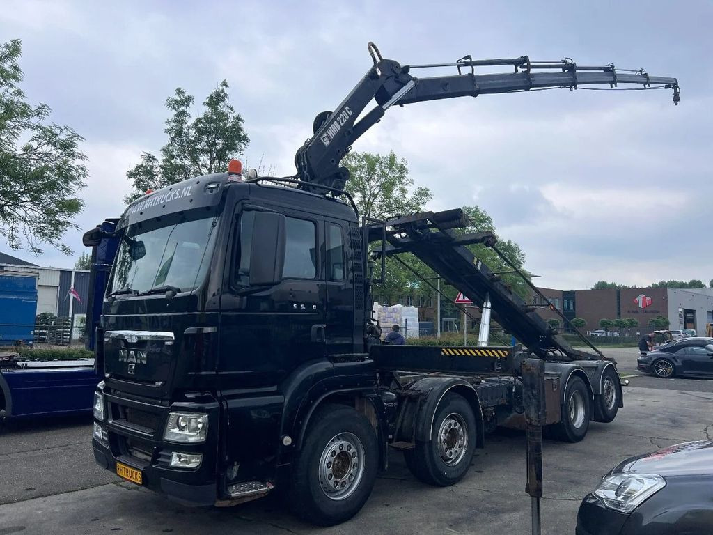 MAN TGS 35.440 8X2-4 + HIAB 220C-5 REMOTE + CABLE LI - Teherautó - kábelrendszer, Darus autó: 2 kép. MAN TGS 35.440 8X2-4 + HIAB 220C-5 REMOTE + CABLE LI - Teherautó - kábelrendszer, Darus autó: 2 kép.
