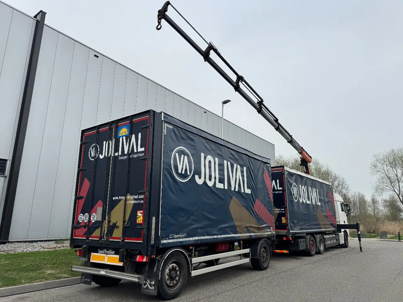 MAN TGX 26.480 6X2 - EURO 6 + PALFINGER PK20002 + REMOTE + LECITRAILER HANGER - Ponyvás teherautó, Darus autó: 2 kép. MAN TGX 26.480 6X2 - EURO 6 + PALFINGER PK20002 + REMOTE + LECITRAILER HANGER - Ponyvás teherautó, Darus autó: 2 kép.