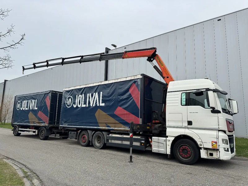 MAN TGX 26.480 6X2 - EURO 6 + PALFINGER PK20002 + REMOTE + LECITRAILER HANGER - Ponyvás teherautó, Darus autó: 5 kép. MAN TGX 26.480 6X2 - EURO 6 + PALFINGER PK20002 + REMOTE + LECITRAILER HANGER - Ponyvás teherautó, Darus autó: 5 kép.
