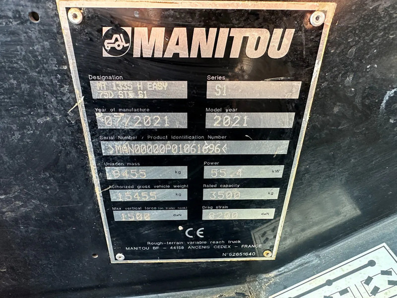 Manitou MT1335h EASY 75D, AUXILIARY HYDRAULIC PLUMBING, - Teleszkópos rakodó: 4 kép. Manitou MT1335h EASY 75D, AUXILIARY HYDRAULIC PLUMBING, - Teleszkópos rakodó: 4 kép.