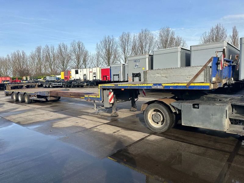 Nooteboom MCO-48-03V/L, 3 AXLE STEERINGDUBBLE EXTENDABLE 2 X 5,5 METER - Félpótkocsi mélybölcsős: 2 kép. Nooteboom MCO-48-03V/L, 3 AXLE STEERINGDUBBLE EXTENDABLE 2 X 5,5 METER - Félpótkocsi mélybölcsős: 2 kép.