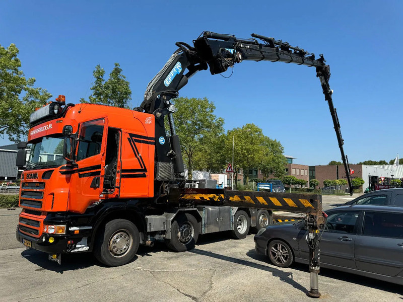 Scania R560 V8 8X2 + EFFER CRANE 1550 6S + FLYJIP 6XHYDR + REMOTE + WINCH - Nyergesvontató: 1 kép. Scania R560 V8 8X2 + EFFER CRANE 1550 6S + FLYJIP 6XHYDR + REMOTE + WINCH - Nyergesvontató: 1 kép.