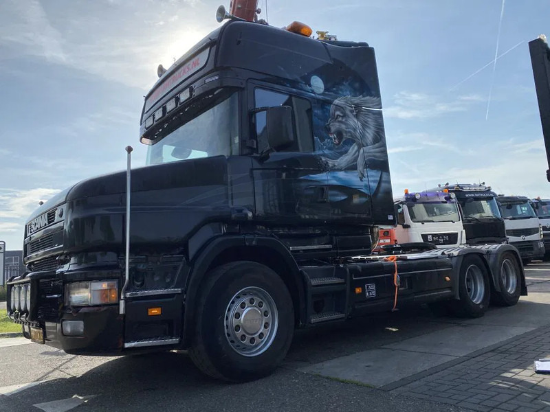 Scania T164-580 V8 6X2 + RETARDER + KIEPHYDRAULIEK - EURO 3 - MANUAL GEAR - Nyergesvontató: 5 kép. Scania T164-580 V8 6X2 + RETARDER + KIEPHYDRAULIEK - EURO 3 - MANUAL GEAR - Nyergesvontató: 5 kép.
