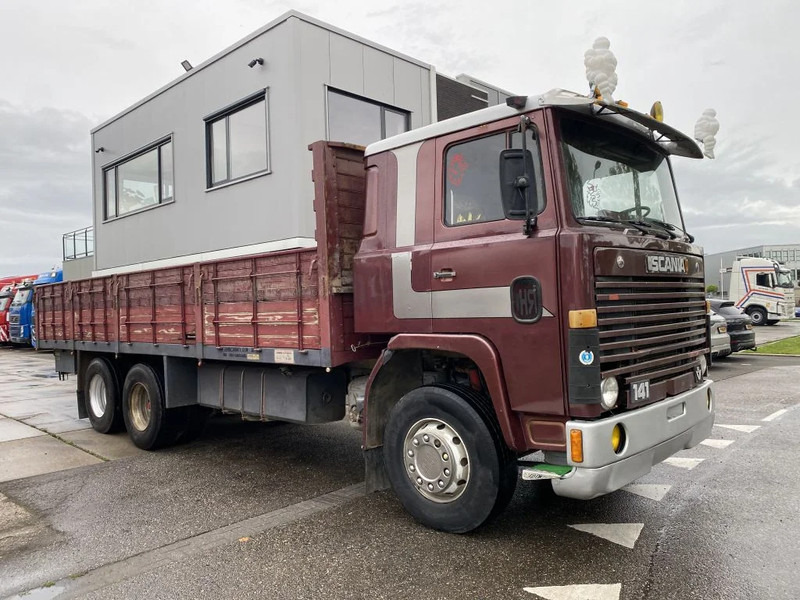 Scania LB141 V8 141 V8 - 6X2 - BOX 7,35 METER - Platós teherautó: 3 kép. Scania LB141 V8 141 V8 - 6X2 - BOX 7,35 METER - Platós teherautó: 3 kép.