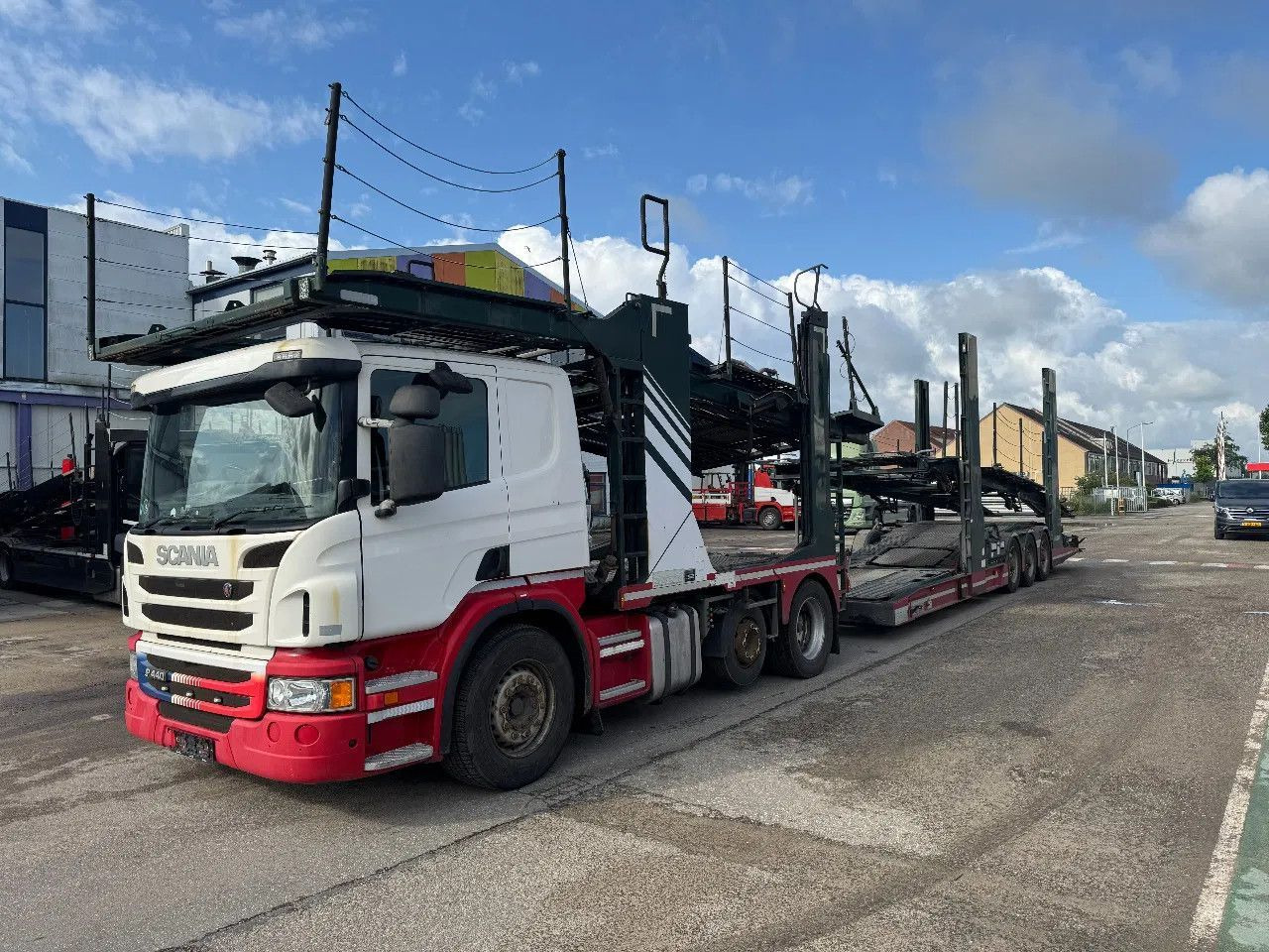 Scania P440 6X2 HUNWICK CAR TRANSPORT RHD - Autószállító teherautó: 2 kép. Scania P440 6X2 HUNWICK CAR TRANSPORT RHD - Autószállító teherautó: 2 kép.