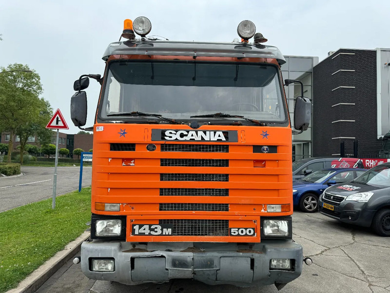 Scania R143-500 V8 6X4 + MANUAL GEARBOX - Platós teherautó: 2 kép. Scania R143-500 V8 6X4 + MANUAL GEARBOX - Platós teherautó: 2 kép.