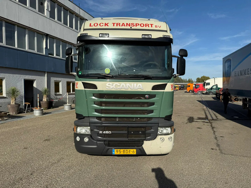 Scania R450 6X2 + DRACO AANHANGER 2010 TUV TILL 17-08-2026 - Ponyvás teherautó: 3 kép. Scania R450 6X2 + DRACO AANHANGER 2010 TUV TILL 17-08-2026 - Ponyvás teherautó: 3 kép.