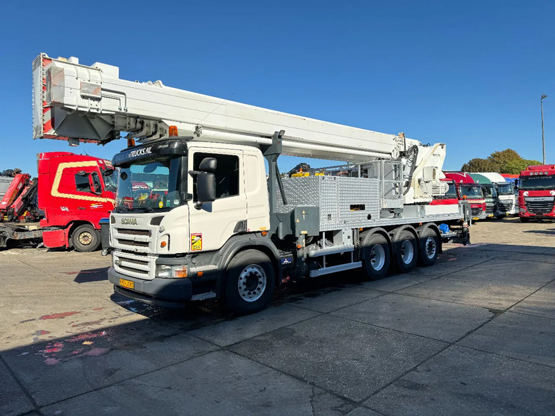 Scania P400 8X4 MULTITEL J360 60METER EURO 5 - Teherautó: 5 kép. Scania P400 8X4 MULTITEL J360 60METER EURO 5 - Teherautó: 5 kép.