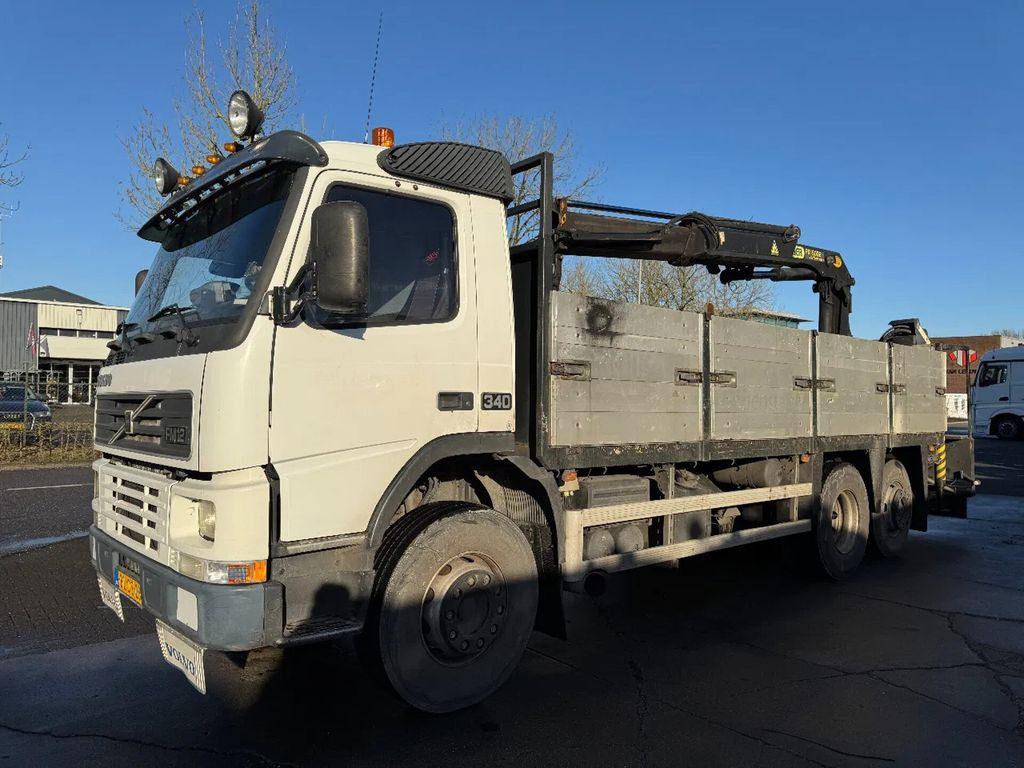 Platós teherautó, Darus autó Volvo FM 12.340 6X2 - EURO 3 + PALFINGER PK15002 + LIF: 7 kép.