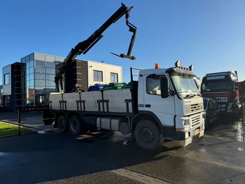 Volvo FM 12.340 6X2 - EURO 3 + PALFINGER PK15002 + LIFT/STEERING AXLE - Platós teherautó, Darus autó: 3 kép. Volvo FM 12.340 6X2 - EURO 3 + PALFINGER PK15002 + LIFT/STEERING AXLE - Platós teherautó, Darus autó: 3 kép.